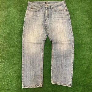 Lee Light Washed Blue Jeans with Back Tab 36x29